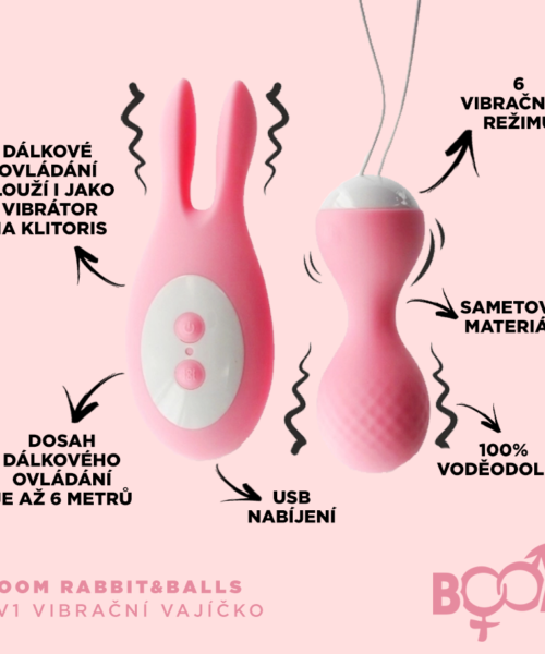 RECENZE: vibrační vajíčko BOOM Rabbit&Balls 2v1